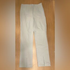 Athleta Light Gray Stretchy Straight Leg Pants - 4